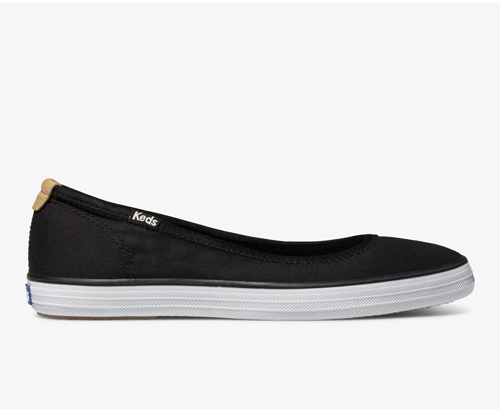 Keds Slip Ons Black - Bryn - Womens JFKAVQ-160